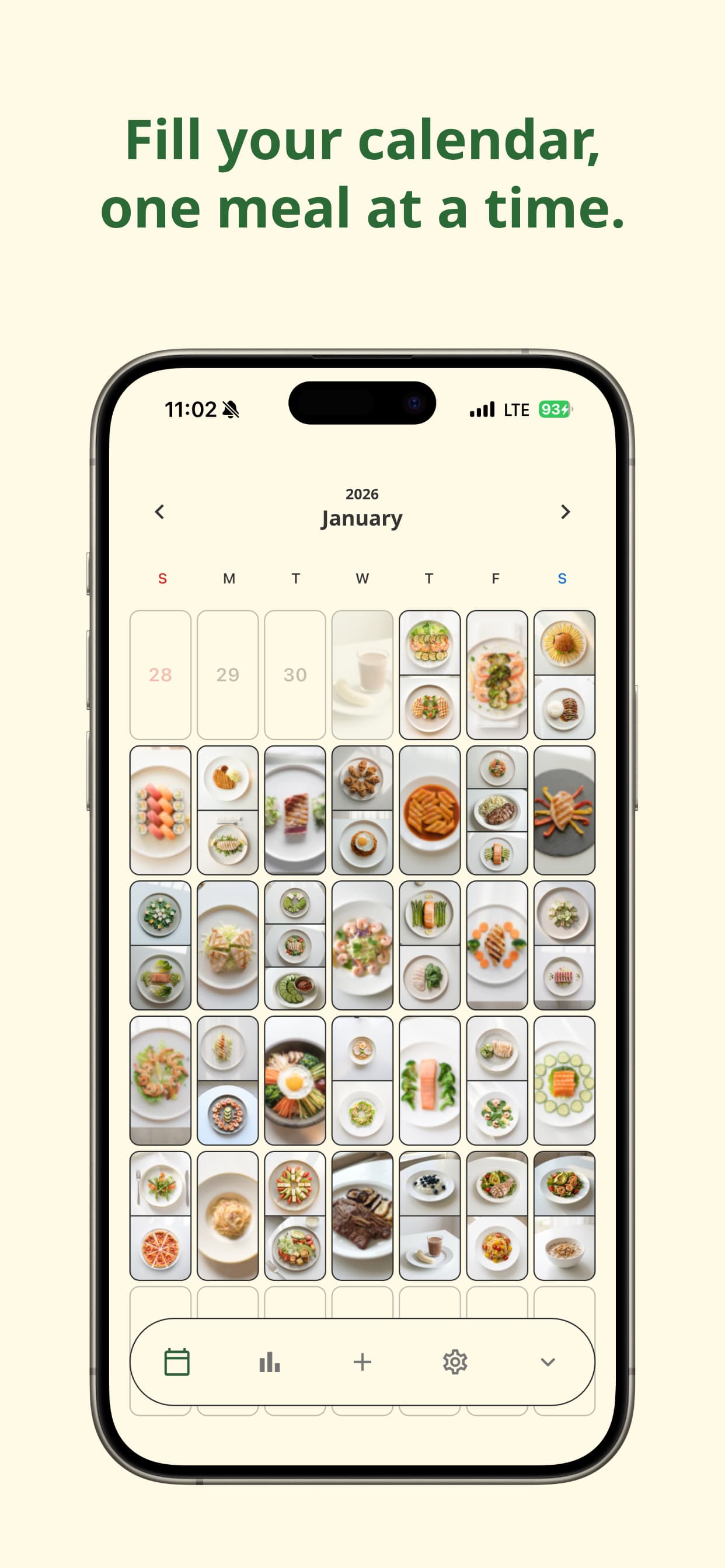 KkiniPick photo meal calendar