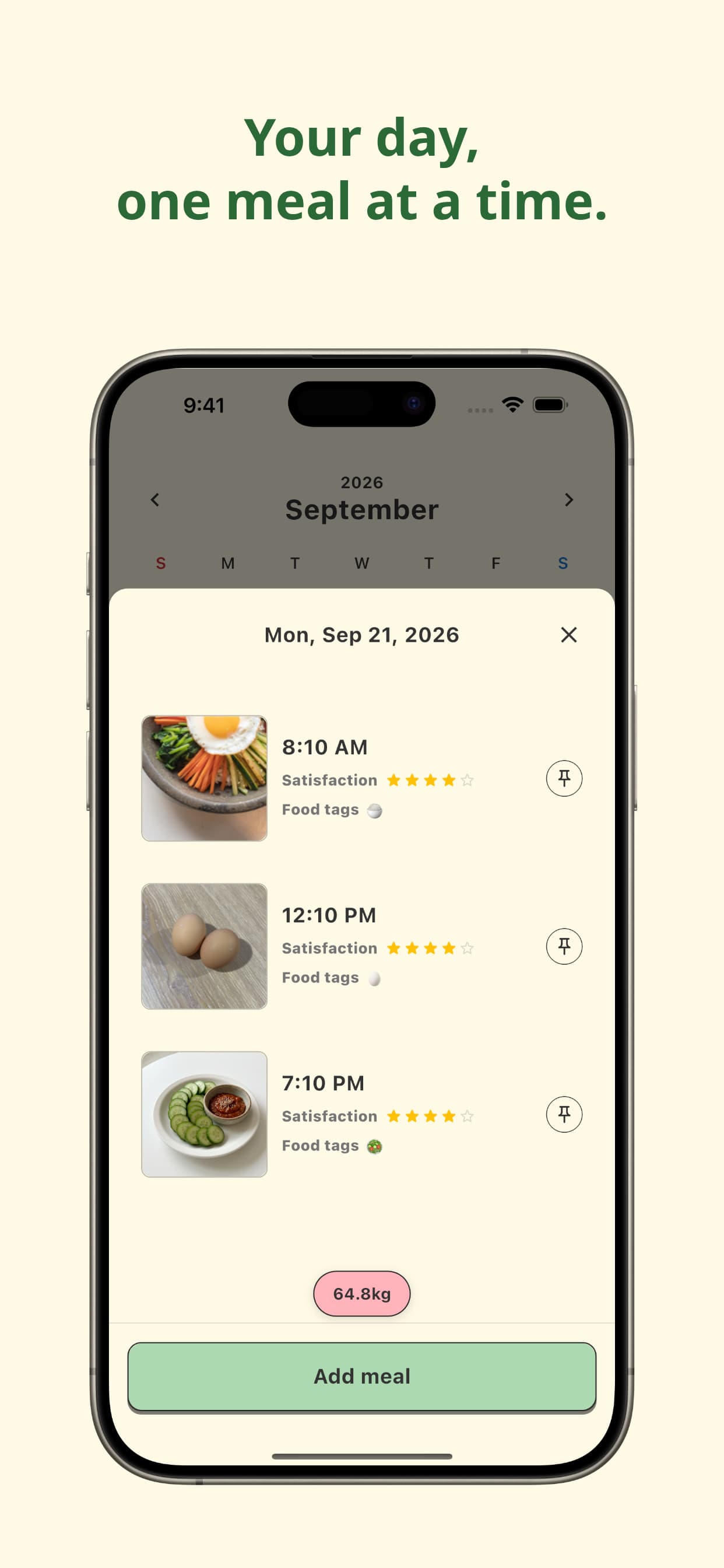 KkiniPick — Daily food diary